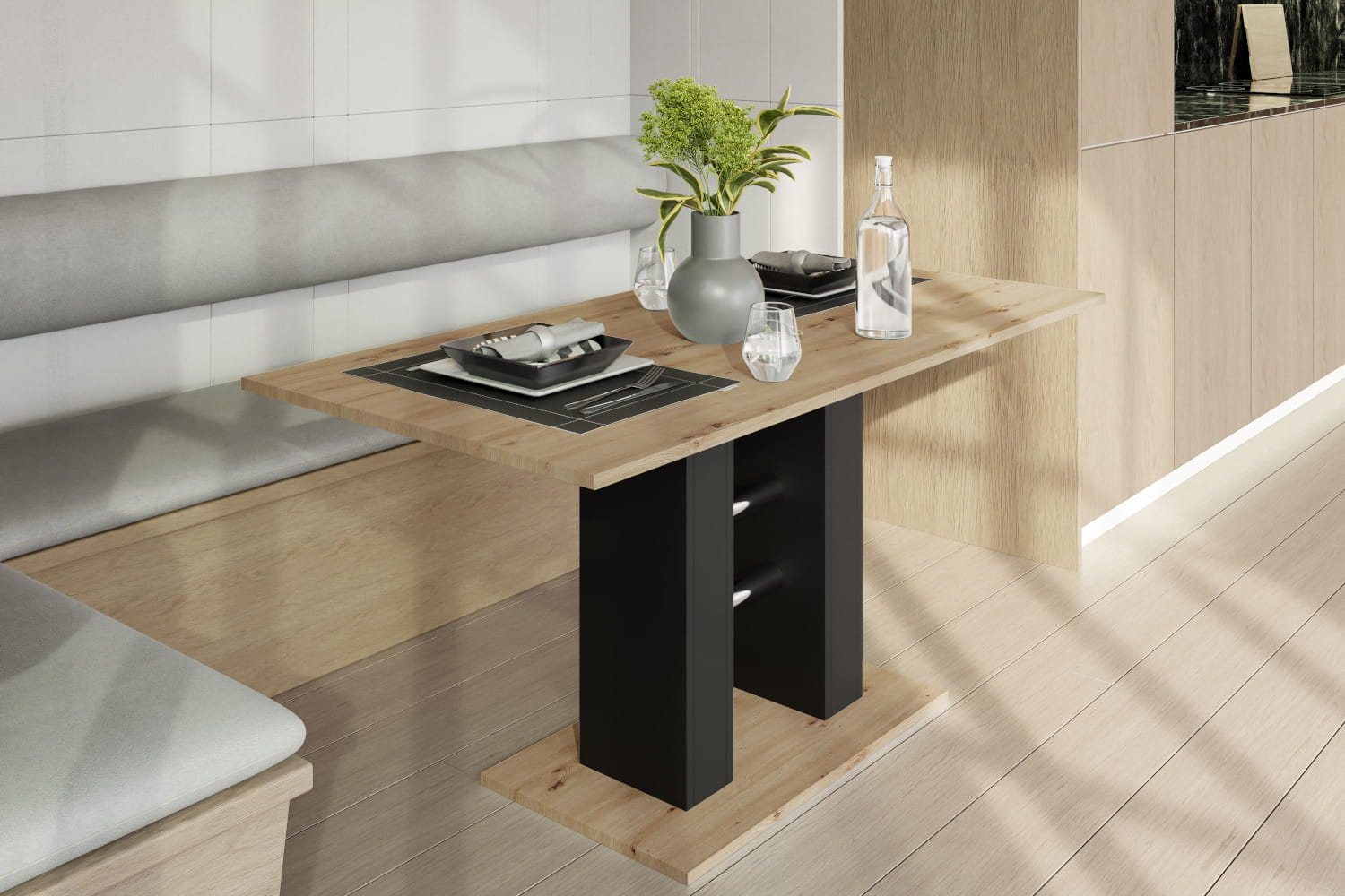 WILDIND DĄB artisan/czarny złożony