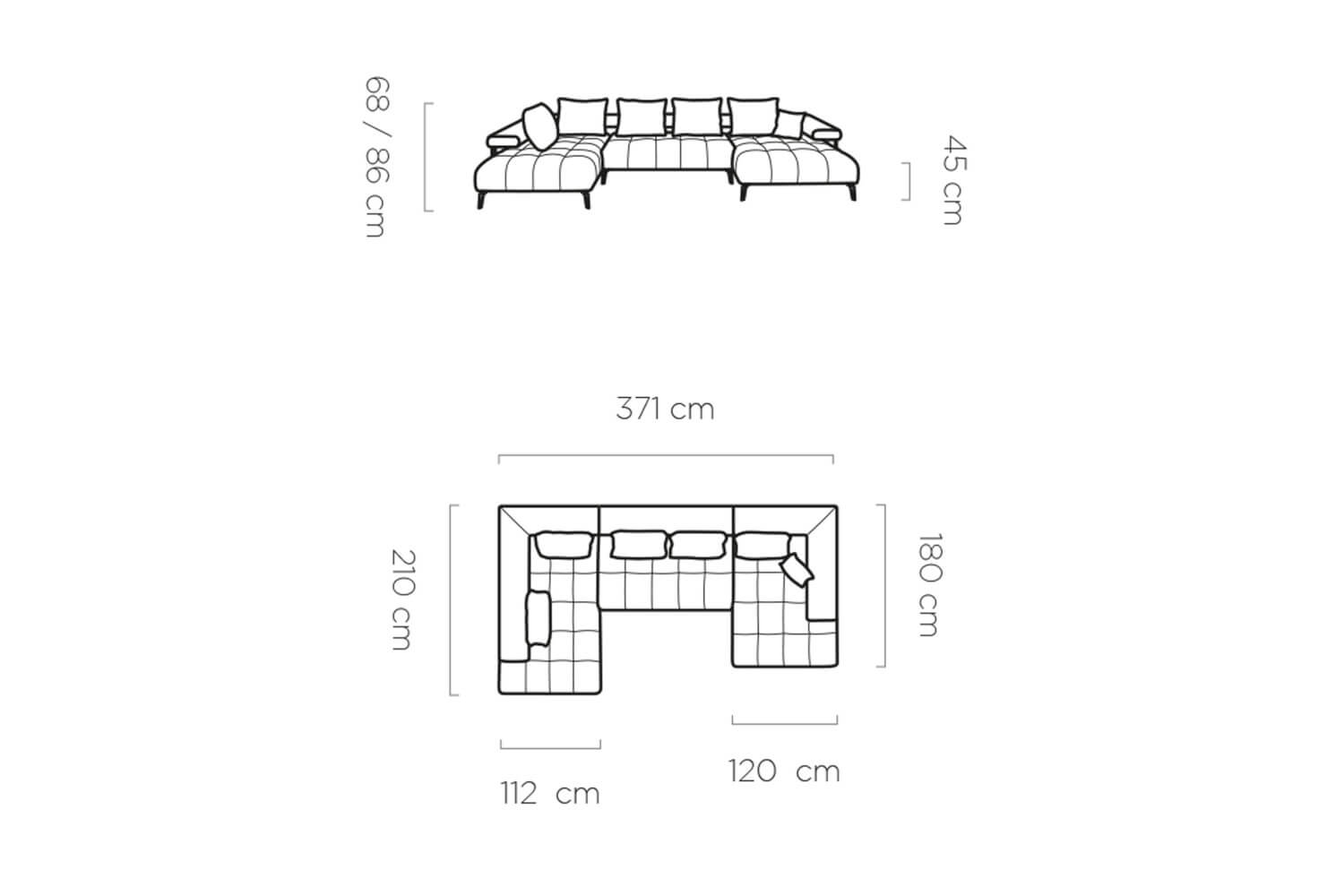 wymiary narożnika magnetic xl
