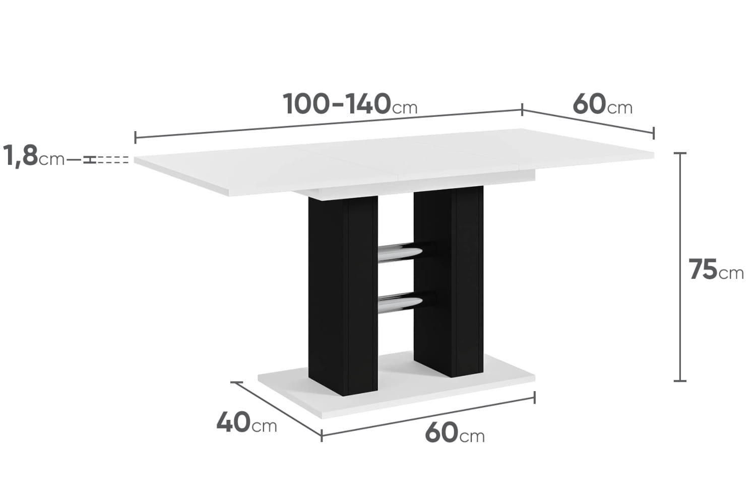 wildin mini bialy stół