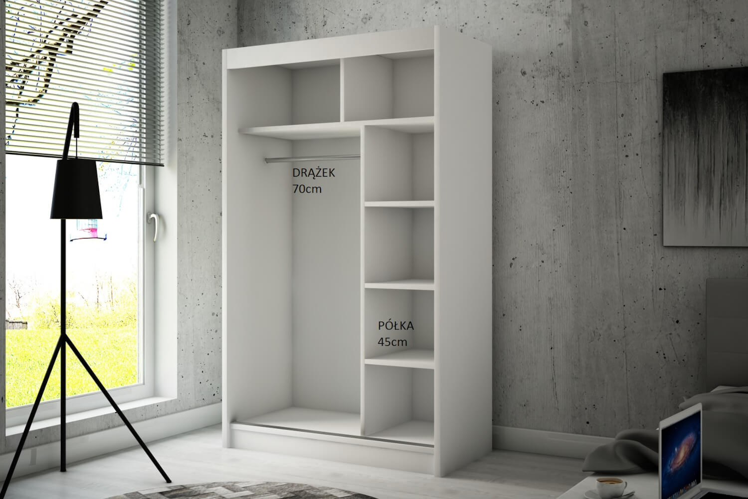 WNĘTRZE SZAFY 120 CM