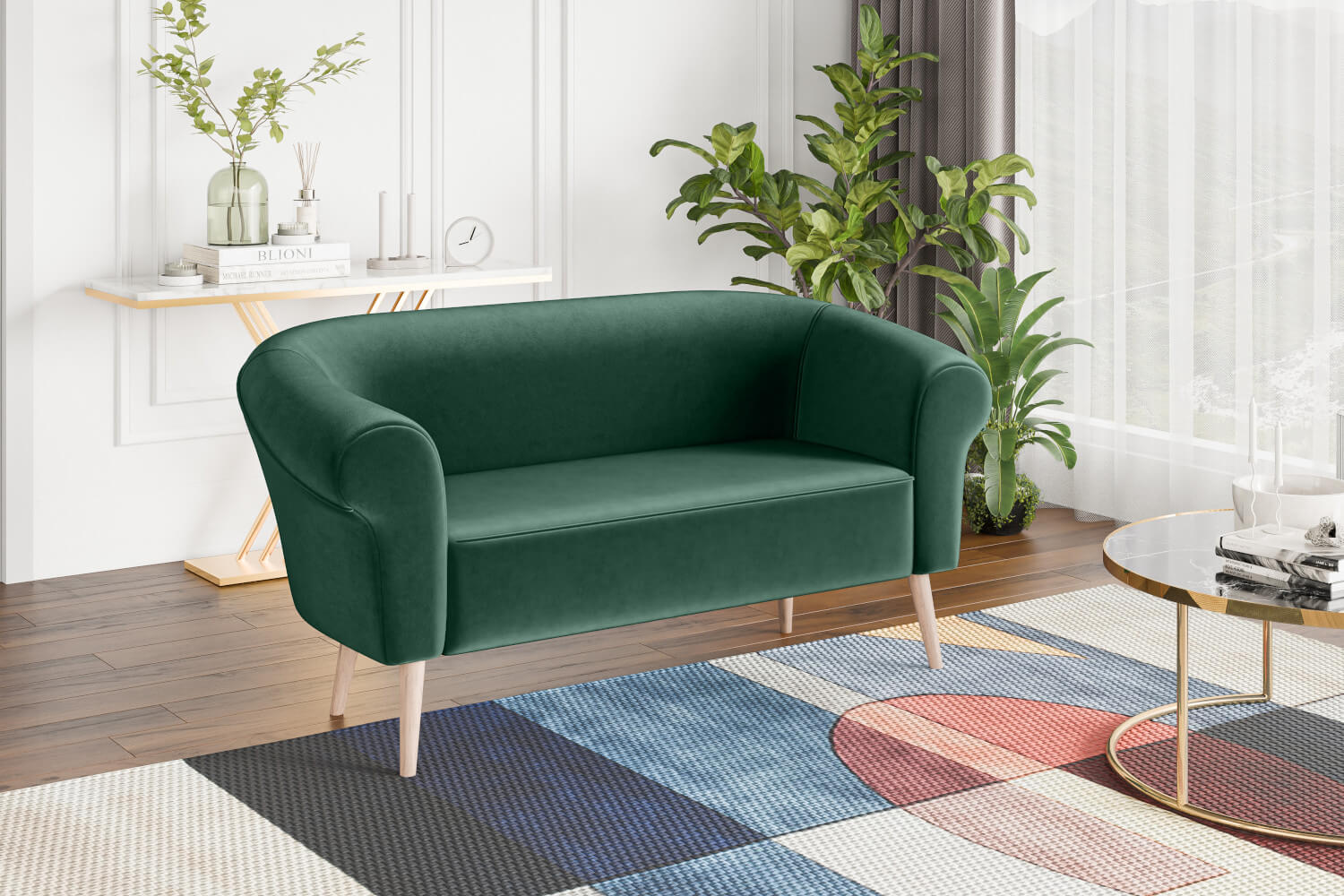 sofa esper zielona 2 osobowa riviera 38