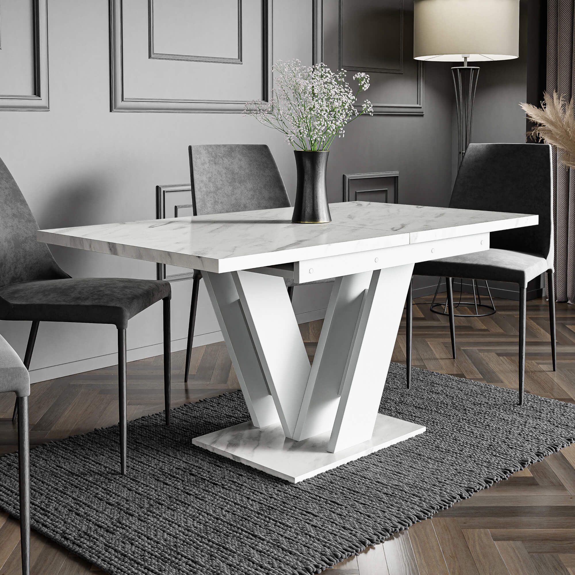 VISA BIAŁY MARMUR BIAŁY ZŁOŻONY