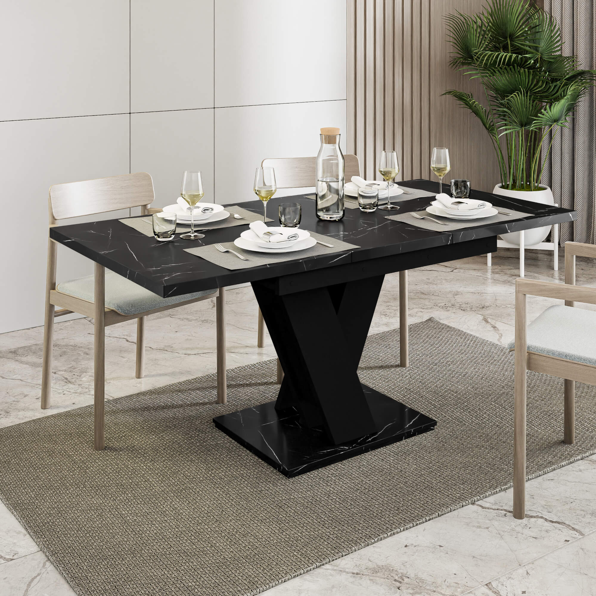 VISA CZARNY MARMUR CZARNY-ZŁOŻONY