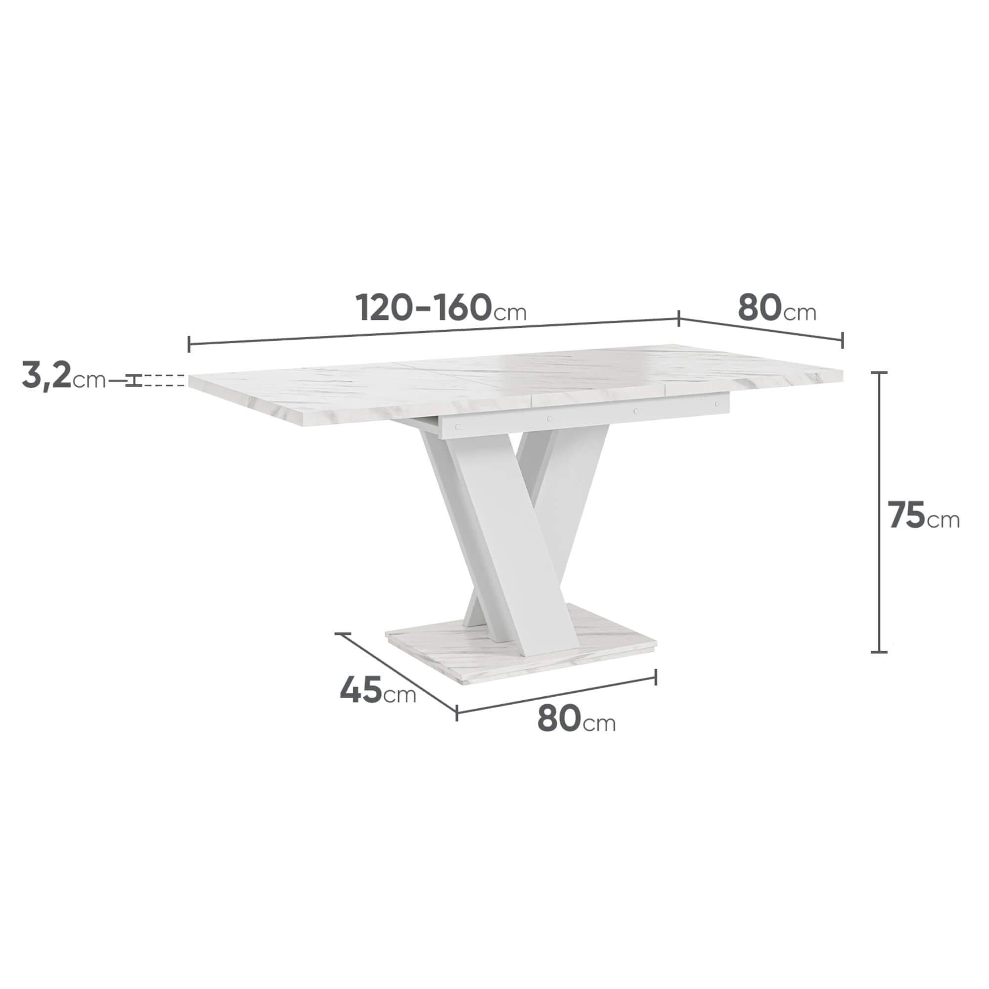 visa biały marmur-biały-wymiary