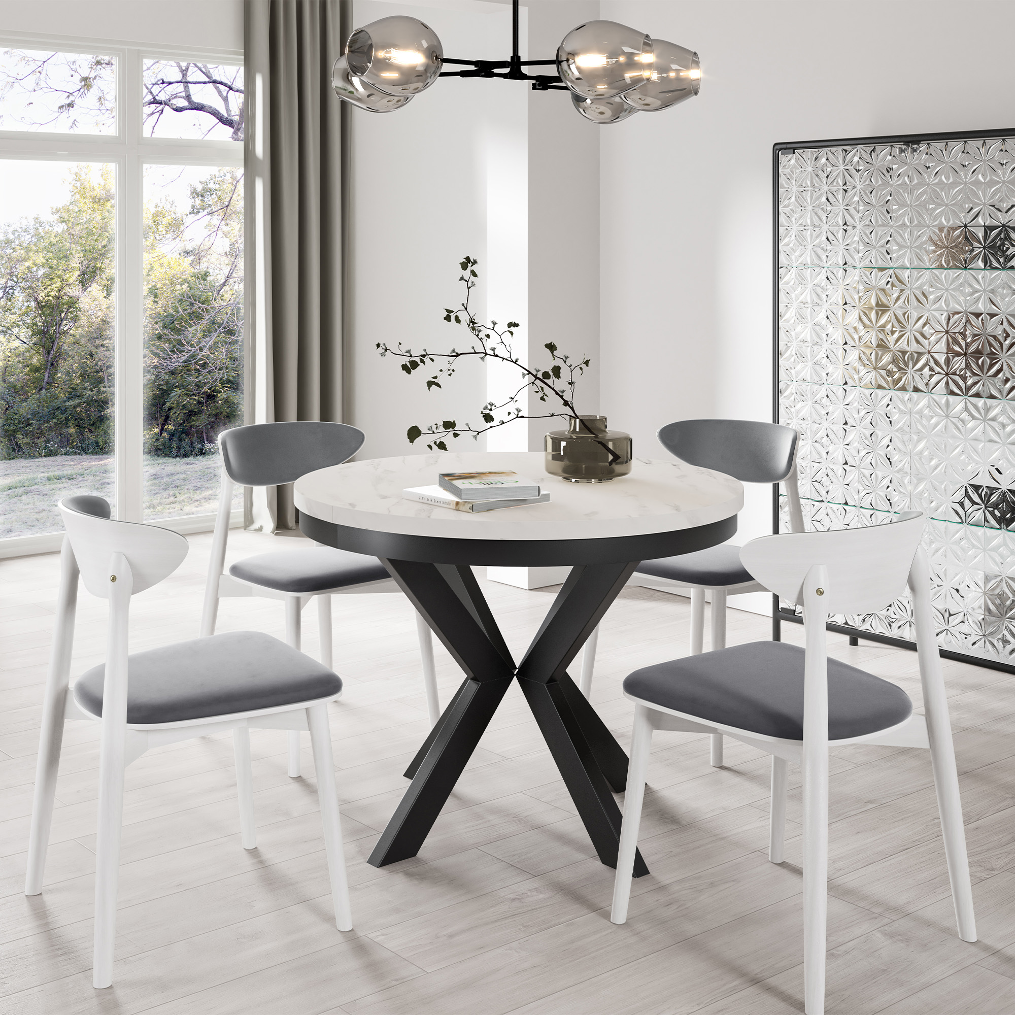 Stół EDEN Z OBRĘCZĄ