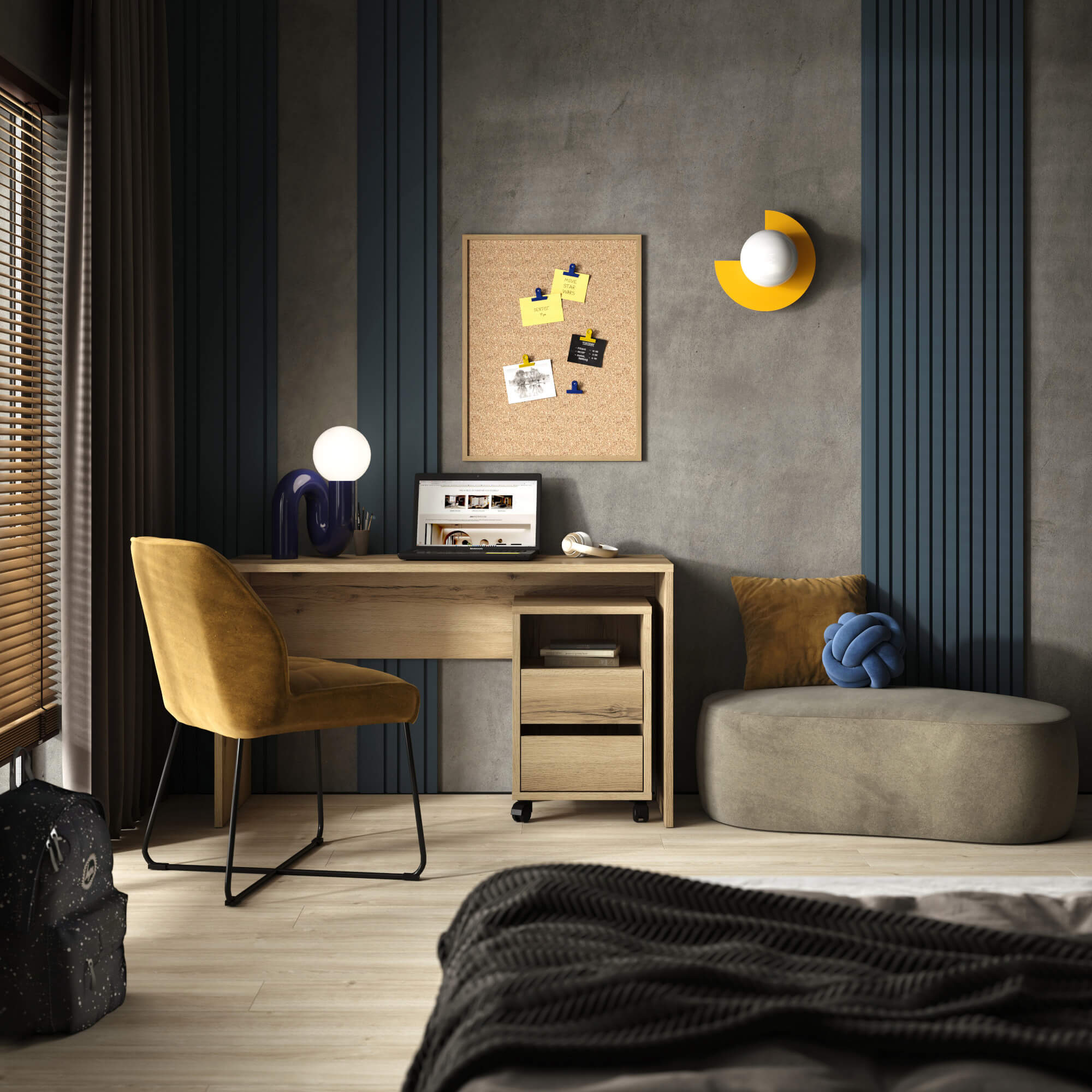 biurko agapi dąb grand naturalny