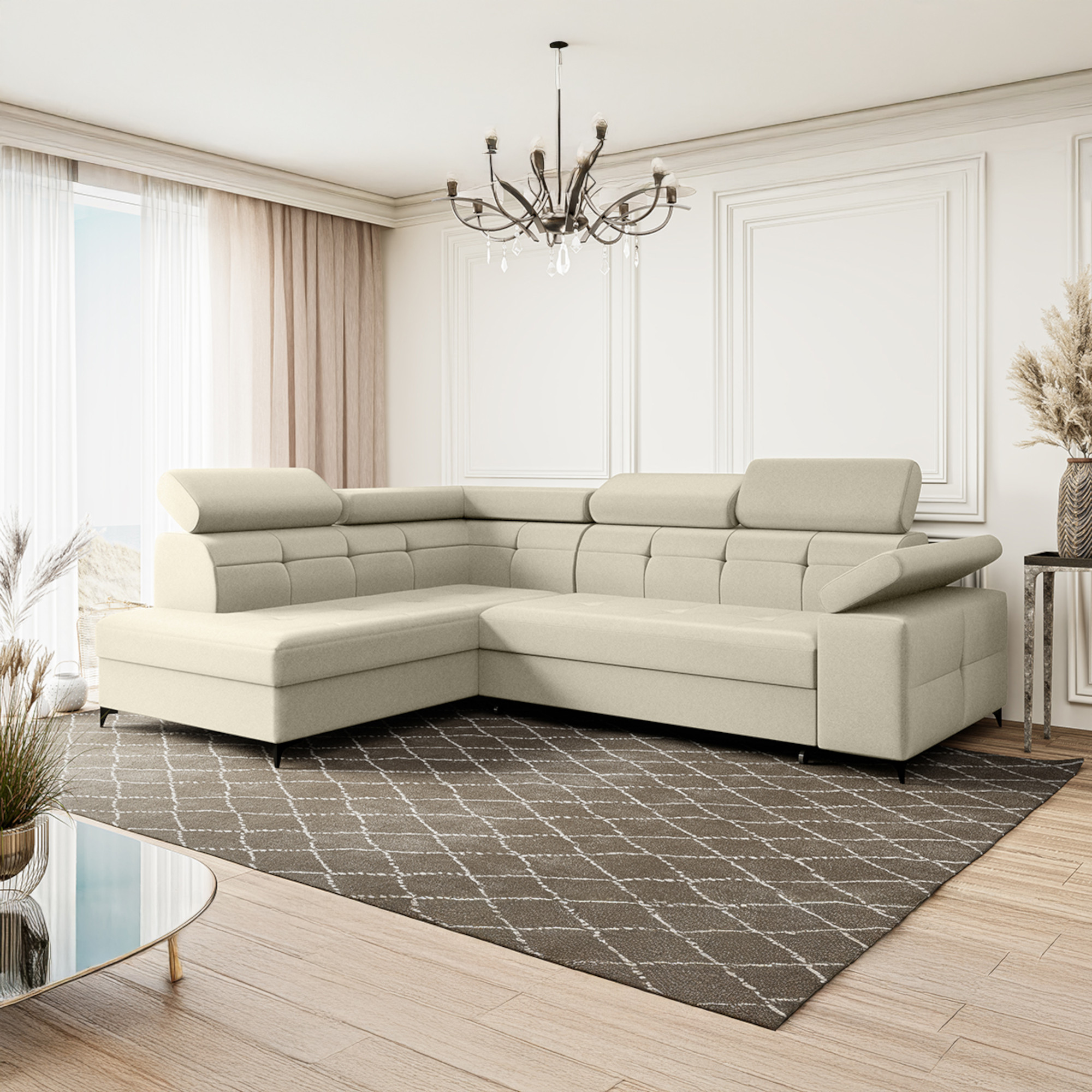 narożnik bergi kremowy